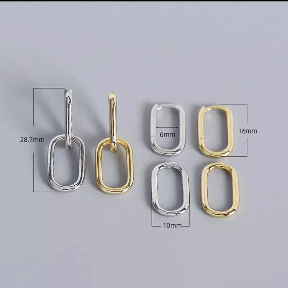 NWT. Trending geometric petite dangle drop earrings. - Picture 4 of 4